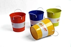 Metal buckets with handles provide easy portability and a sturdy grip, making them ideal for carrying water, ice, or other essentials. Their durability ensures long-lasting use.Bulk orders welcome!
